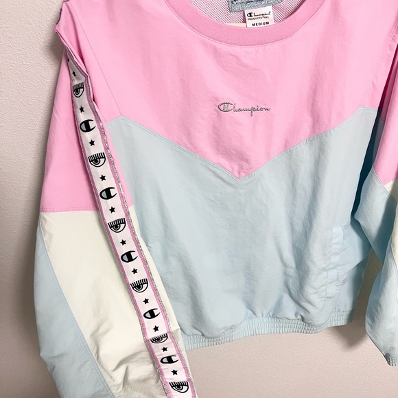 Chiara Ferragni x Champion Pink and Blue Pullover in M - Picture 7 of 7